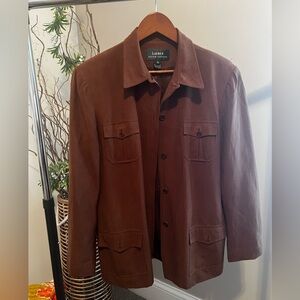 Ralph Lauren (16) - Dark Caramel Silk Jacket